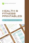 Health and Fitness Printables Pinterest Pin 08102022