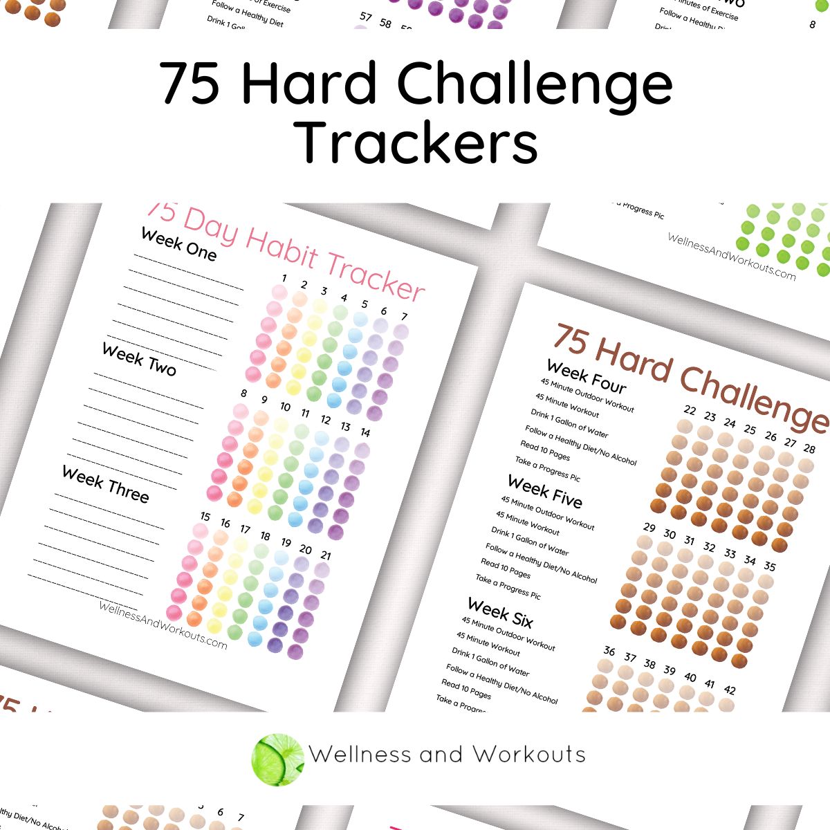 75 Day Hard Challenge Checklist