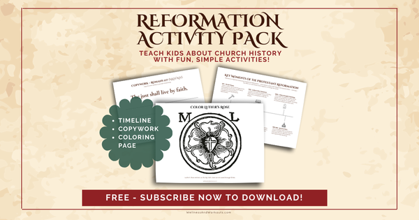 Free Reformation Activity Pack 600x315
