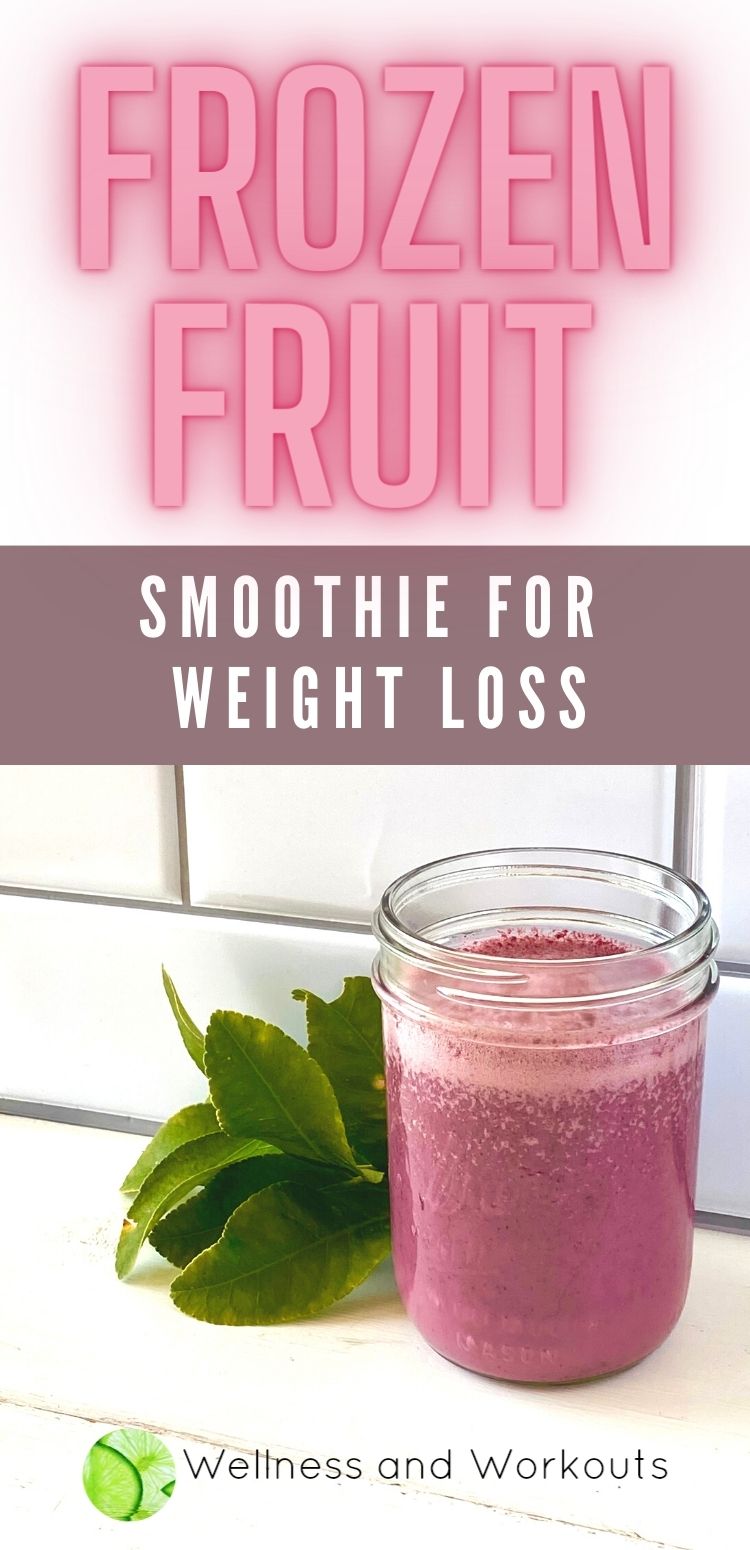 Frozen Fruit Smoothie for Weight Loss with Mixed Berries