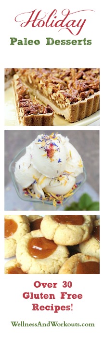 Holiday Paleo Dessert Reciipes--More than 30 recipes! Gluten free, Paleo, Primal, Grain Free. Some are Dairy Free, GAPS and SCD legal. Lots of choices for every taste!