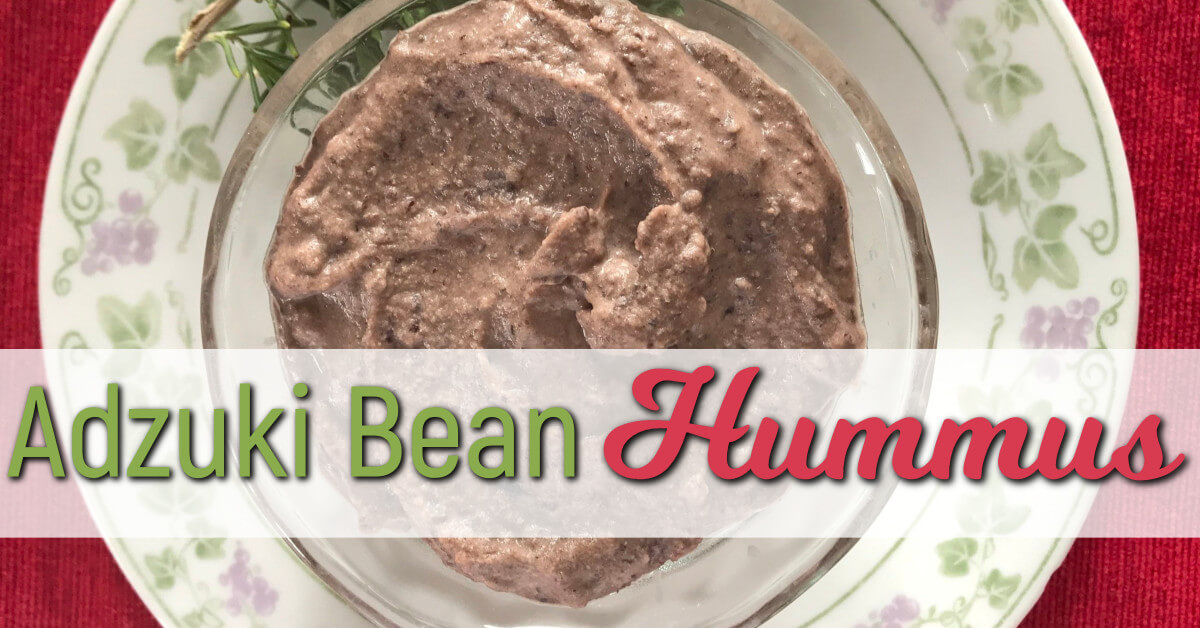 Looking for a savory adzuki bean recipe that tastes great? This healthy hummus recipe is a fantastic remake of traditional hummus dip--with adzuki beans, instead! Looking for a savory adzuki bean recipe that tastes great? This healthy hummus recipe is a fantastic remake of traditional hummus dip--with adzuki beans, instead!