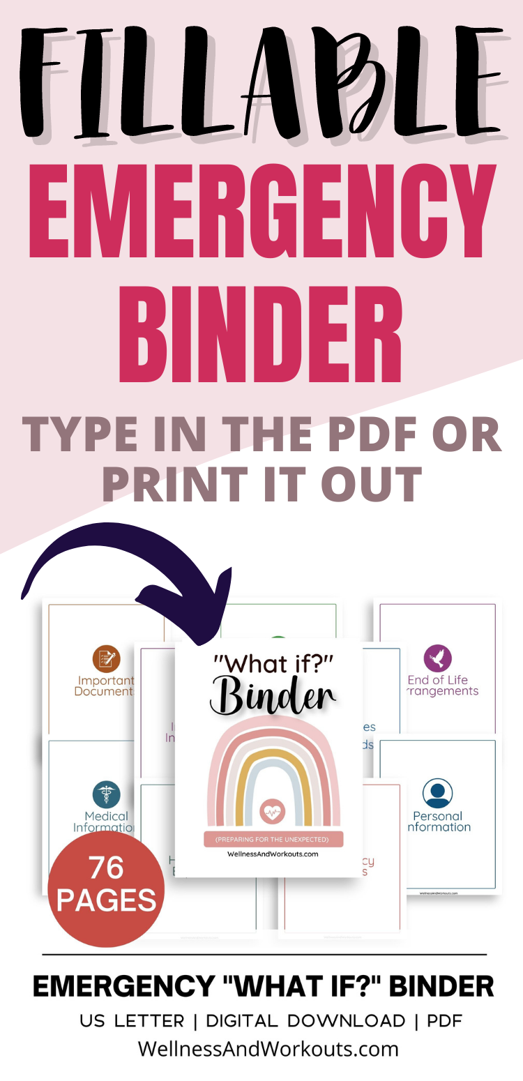 fillable-emergency-binder-printables for Free Printable End Of Life Documents Template Fillable Emergency Binder Printables for Free Printable End Of Life Documents Template