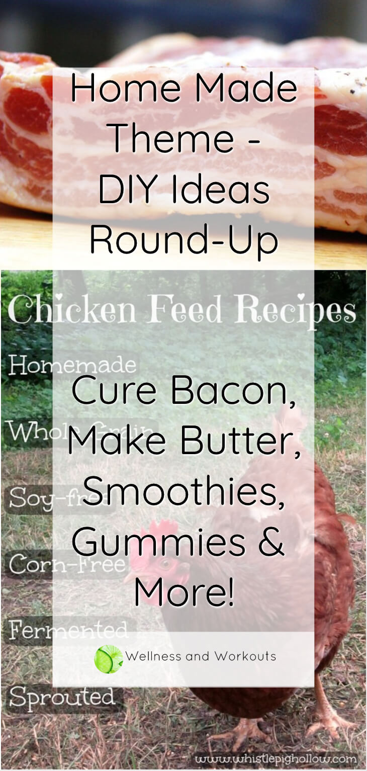 DIY/Home-made things I love-Homemade Theme. Homemade breakfast sausage, how to make butter, how to cure bacon, homemade fruit snacks, easy foaming hand soap, and even chicken feed recipes!