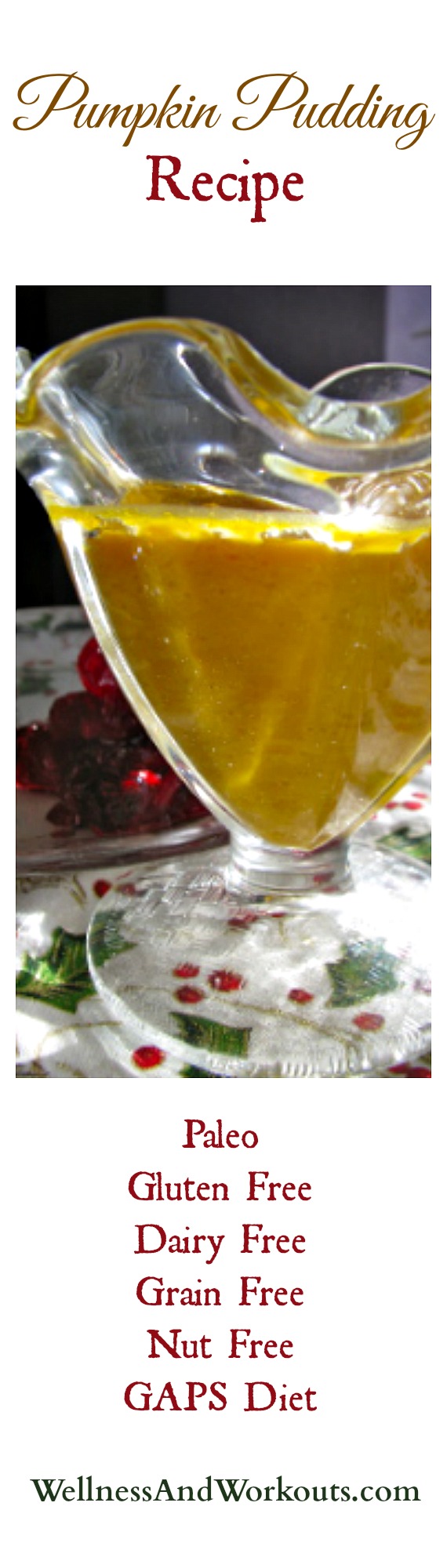 This is a very simple, easy pumpkin pudding recipe. It is dairy free, and superfood-rich with the coconut oil contained in the coconut milk. It is GAPS legal, sweetened with honey.