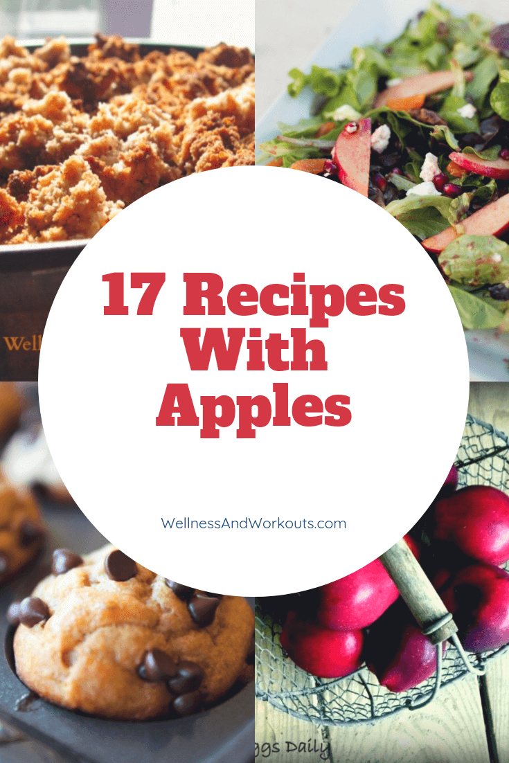 Recipes with apples - check out these easy, healthy apple recipes, perfect for Fall! You'll find a mix of desserts, salads, crockpot applesauce, and other yummy recipes. #fallrecipes #applerecipes