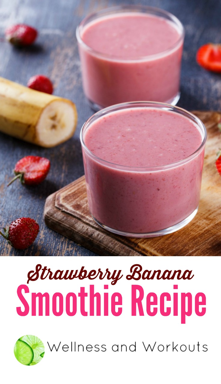 Strawberry Banana Smoothie Recipe, sweetened with honey. Click through to get this delicious, dairy free coconut milk smoothie recipe!