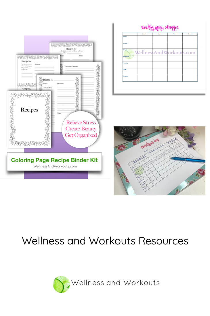 Recommended Wellness and Workouts resources--printables, books, kitchen tools, workouts & more--to help you get healthier and lose weight.
